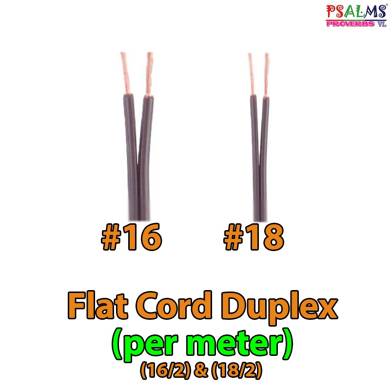 Flat Cord Wire Per Meter 16 And 18 For Extension Shopee Philippines