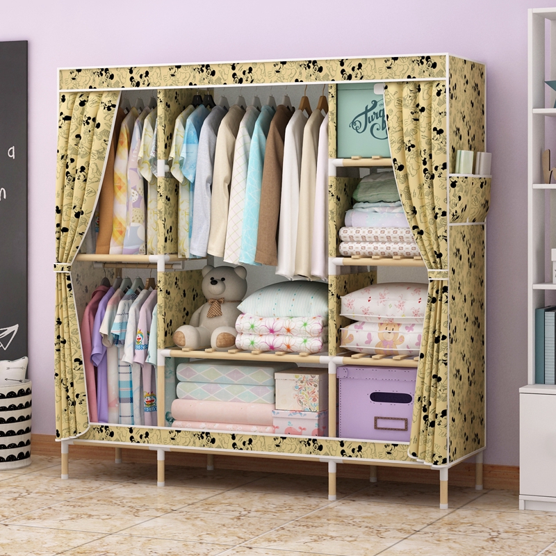 Bull In A China Closet
 - Simple Storage Cabinet Cloth Closet Home Bedroom Solid Wood Cow Shopee Philippines