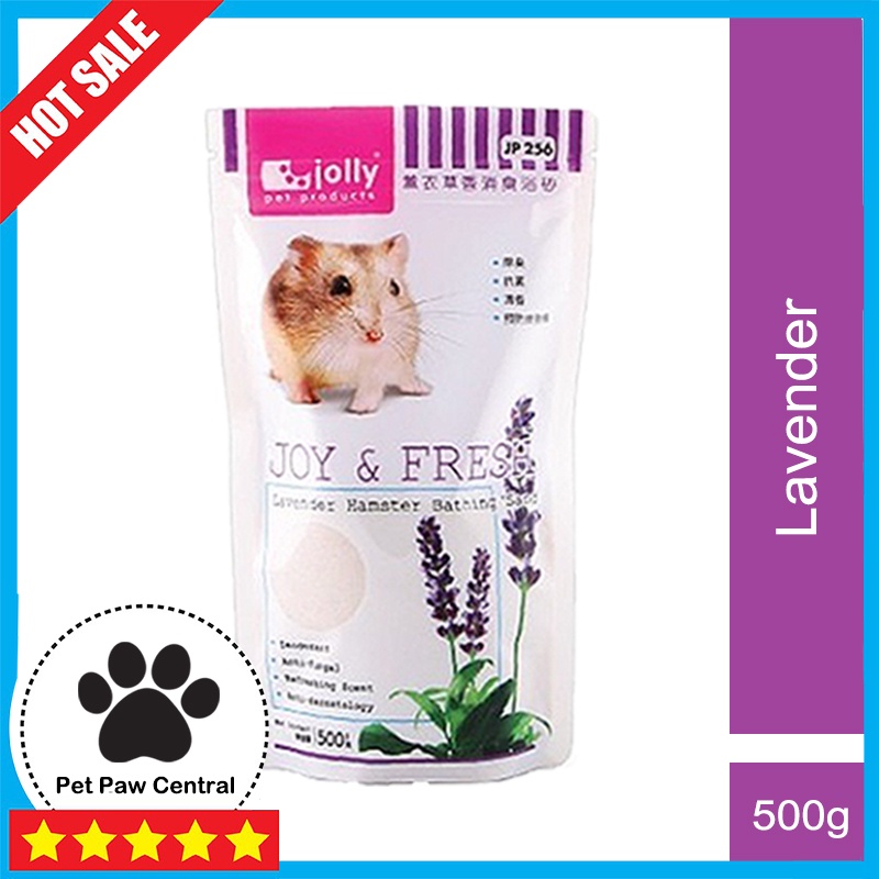 JOLLY JOY & FRESH HAMSTERS BATHING SAND LAVENDER FLAVOR 500g Shopee