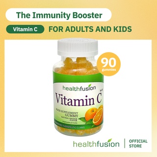 Health Fusion Vit C 90 gummies Immunity Boost for Adults & Kids Ascorbic Acid | Vegan & Gluten-Free