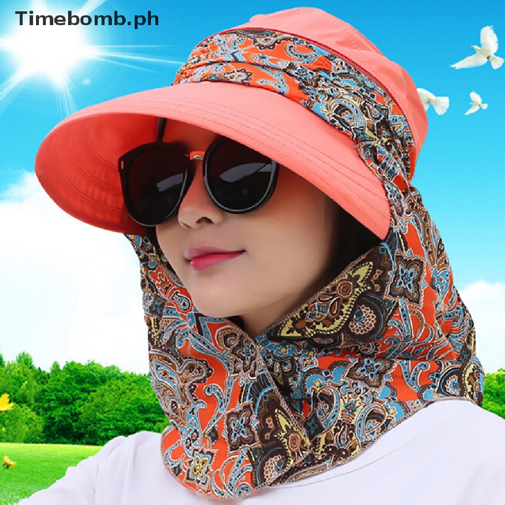 " Timebomb.ph " Women Foldable AntiUV Sun Hat Face Protection Hats