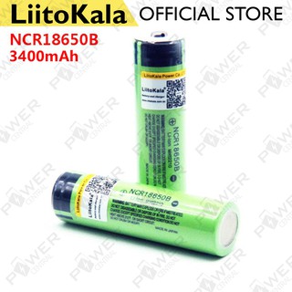 1 PC Liitokala 18650 3.7V 3400mah BMS NCR18650B rechargeable Lithium Ion Battery button type