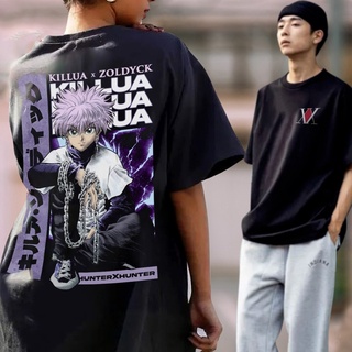 Fashion Casual Anime Graphic tee Unisex oversize popular streetwear t shirt killua OP2