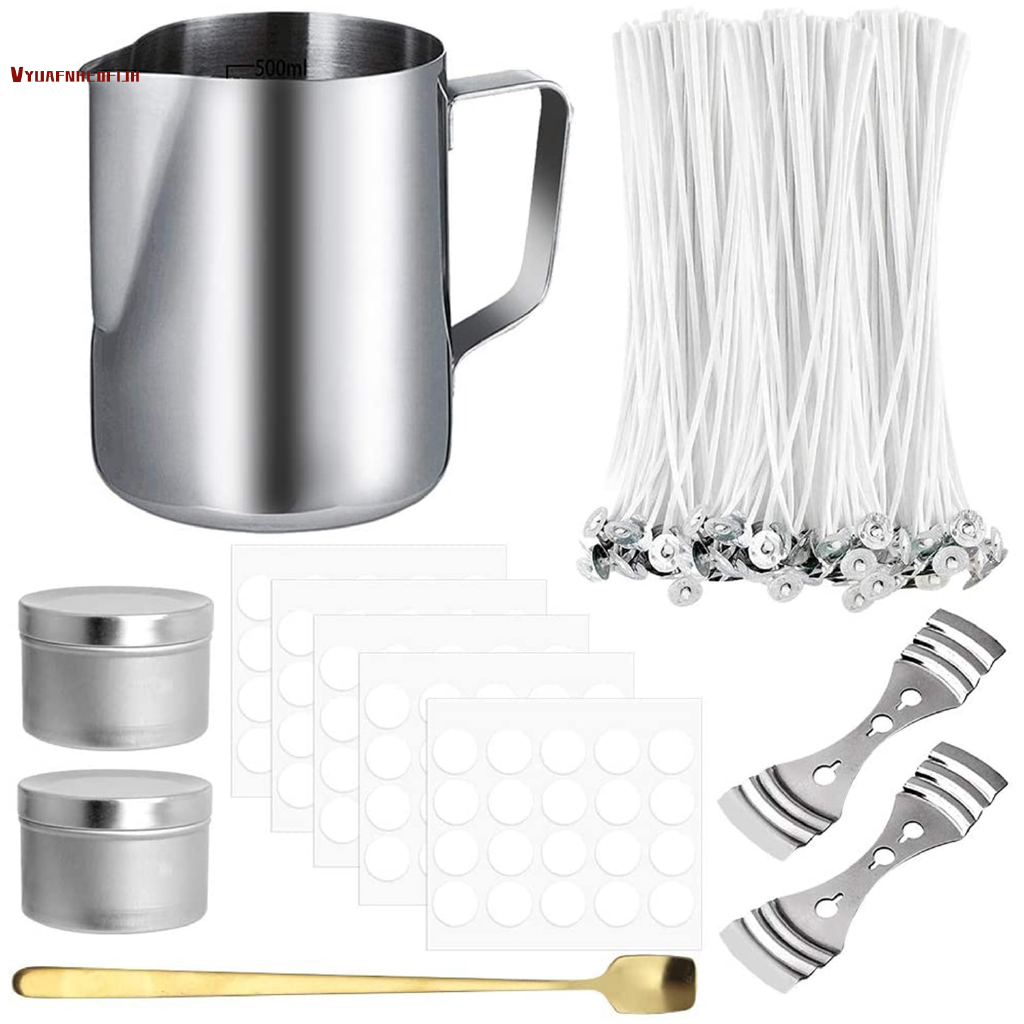206PCS Candle Making Kit DIY Candle Making Tool Stainless Steel Wax