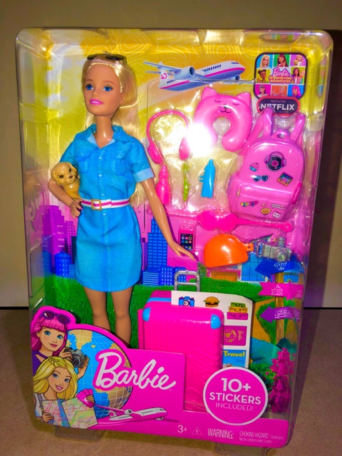 barbie travel lead doll