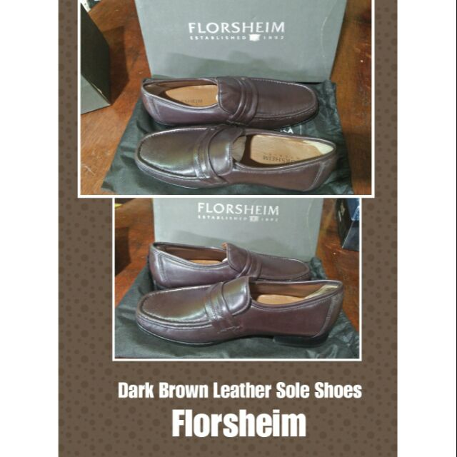 florsheim leather sole shoes