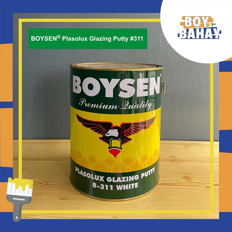 Boysen Plasolux Glazing Putty White B311 Gallon Size Shopee Philippines