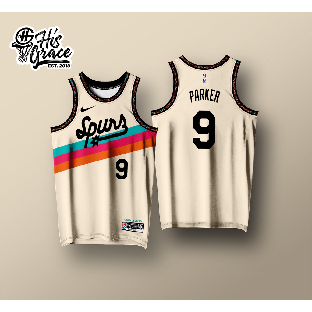 SPURS CREAM VERSION HISGRACE JERSEY CUSTOMIZED NAME AND NUMBER FULL