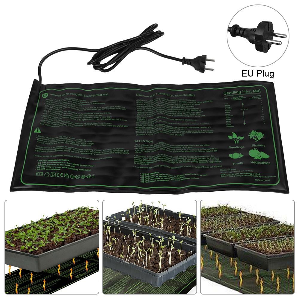 Seedling Heating Mat Plant Seed Germination Propagation Clone Starter