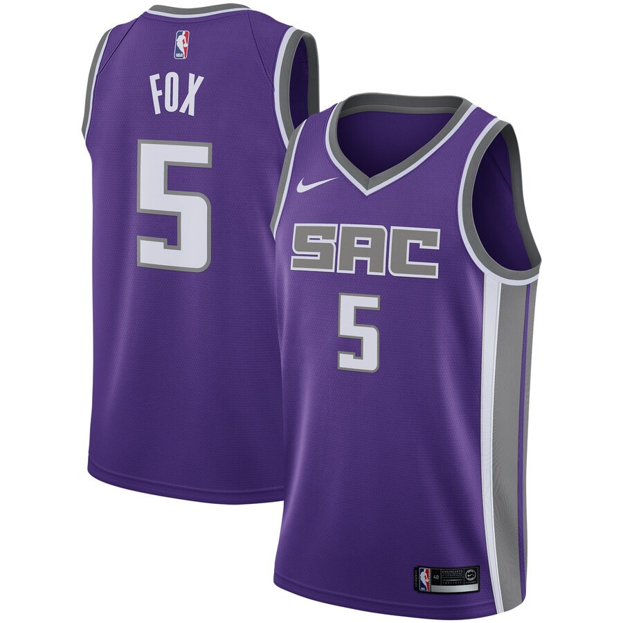 black and purple kings jersey