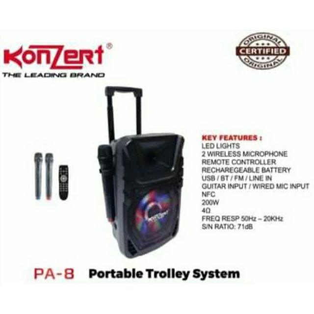 konzert trolley speaker pa 8
