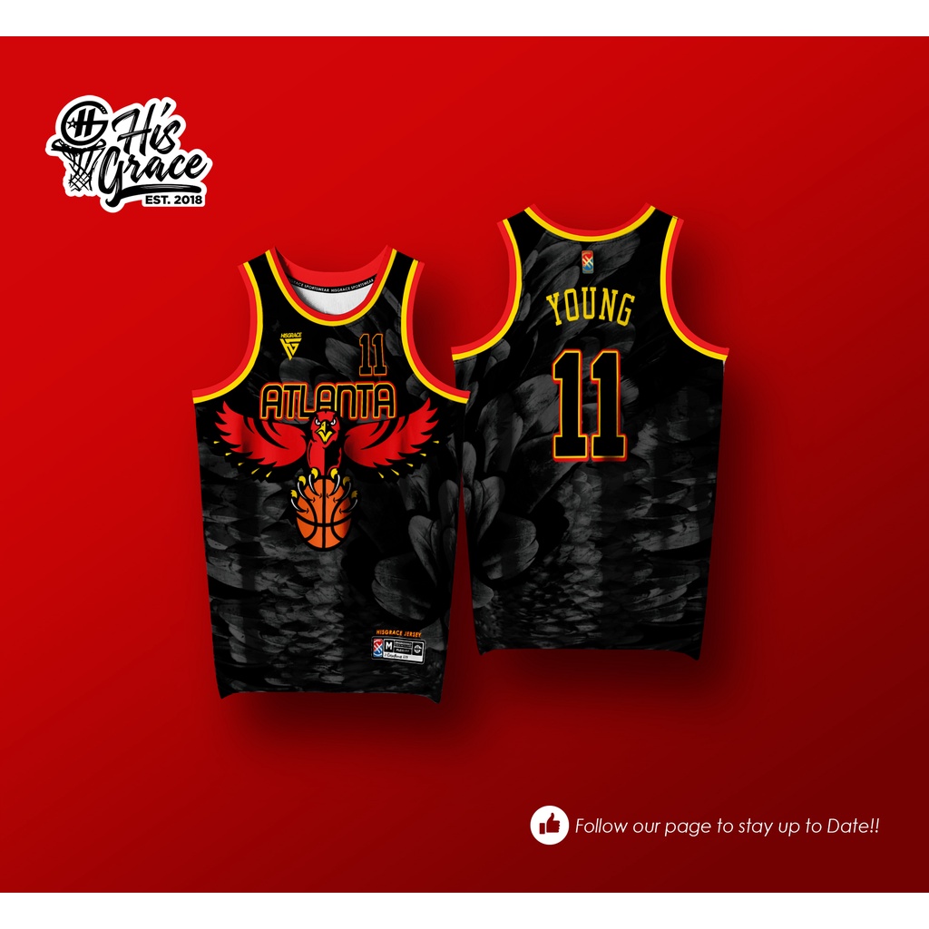 FULL SUBLIMATION HISGRACE CONCEPT ALTANTA HAWKS JERSEY | Shopee Philippines