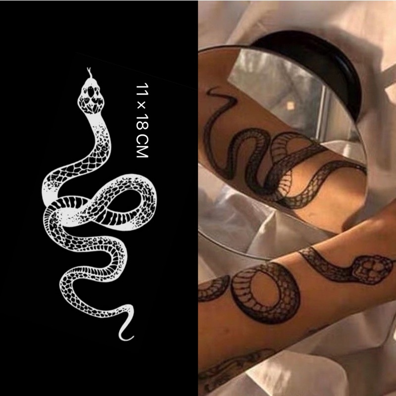 Mars Tattoo Shop】NEW technology Long Lasting 2 Weeks Semi-Permanent tattoo  Temporary Tattoo Sticker, Fake Tattoo, Snake, D034 | Shopee Philippines
