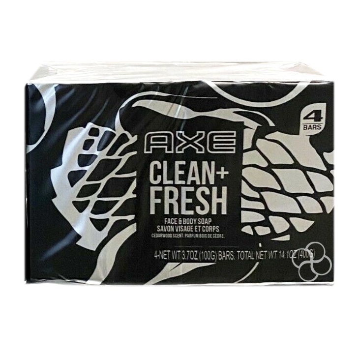 Axe Clean Fresh Face And Body Soap 4 X 100g Shopee Philippines