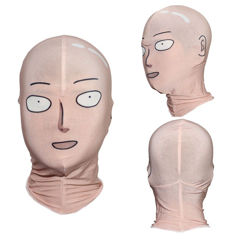 ONE PUNCH MAN Saitama Face Mask Cosplay Comics Anime Costume Props Hood