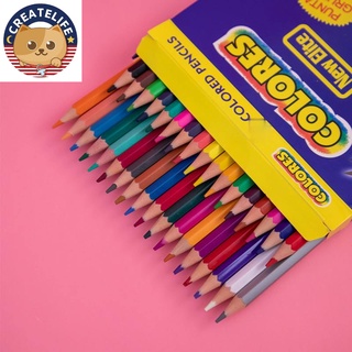 12/18/ Pcs wooden crayons art pencils Crayon Art Pencils Paper Box Drawing Colouring Pencil