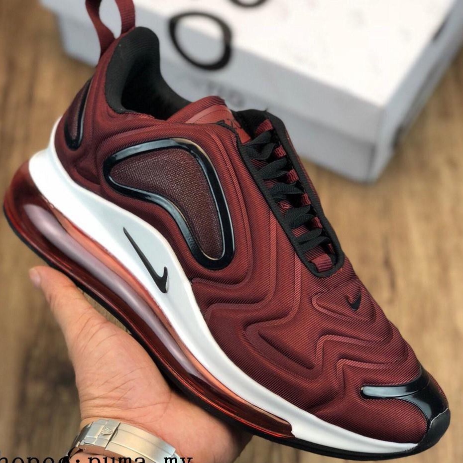 MAX720 AIR Nike wine red AIR shoes Outdoor running shoes for men and women  | Shopee Philippines