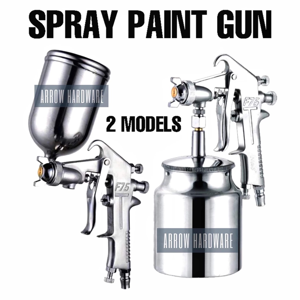 Professional Spray Gun, F75 400ML Pneumatic Spray Gun Airbrush Sprayer