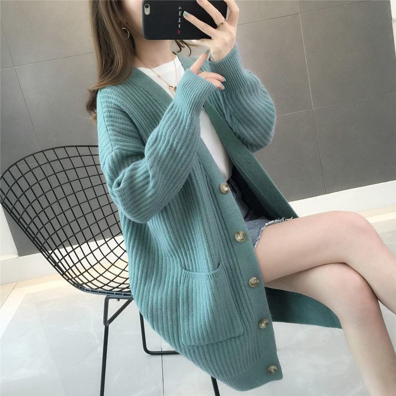 womens mid length cardigan