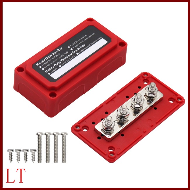 Distribution Block Heavy-duty Modular Design Bus 48V Power 4 300A Studs ...