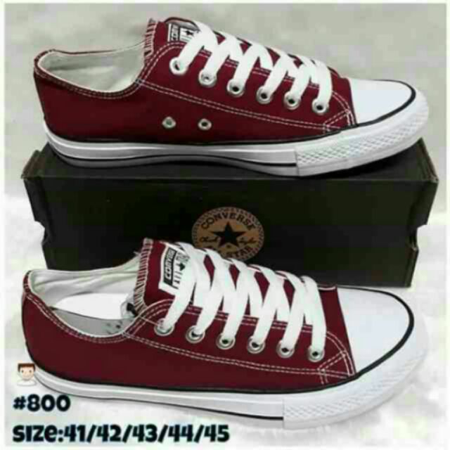 maroon low top converse