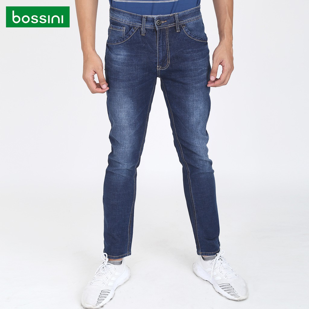 Bossini Denim Long Pants Tapered BSB04-0028 (Medium Wash) | Shopee ...