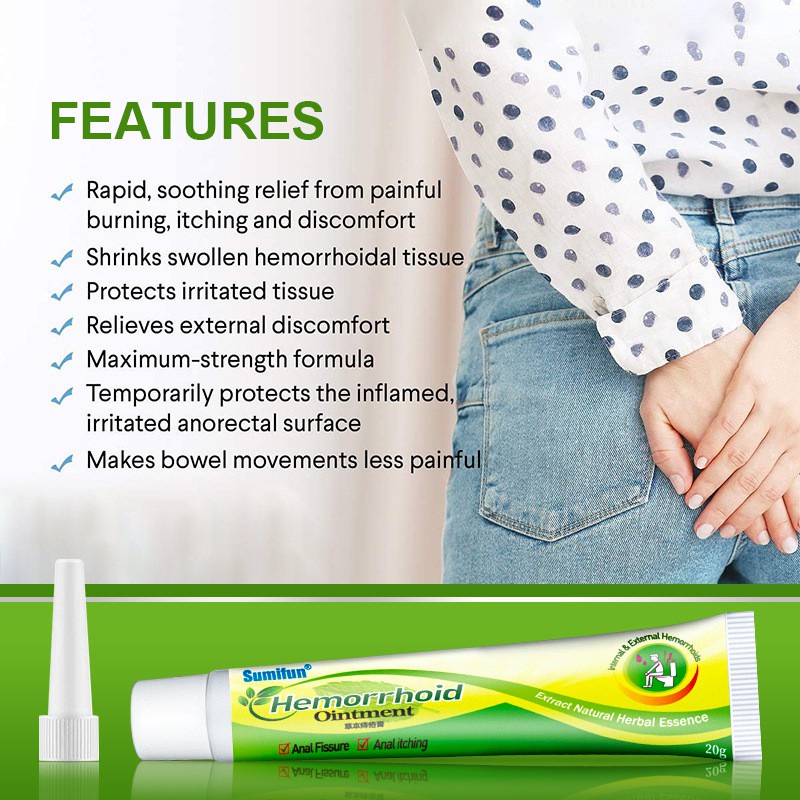 3pcs Hemorrhoids Treatment Cream Hinese Herbal Extracts Internal External Piles Anal Fissure 