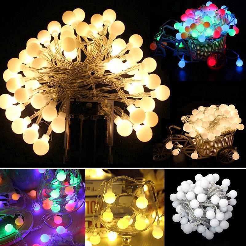 [Ready Stock] [Ready Stock] Christmas 10 LED String Round Ball Blubs Party Lamp Fairy Lights #7