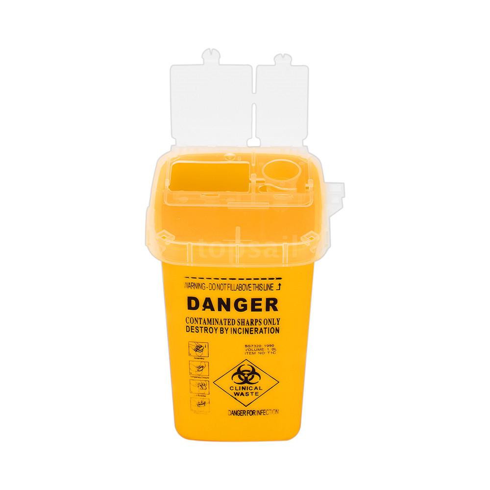Tattoo Waste Box Medical Waste Bin Needle Waste Box Trash Container with Lid