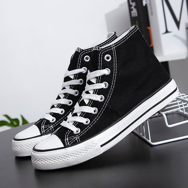 F Men's and women's general Converse canvas shoes Converse women's high ...