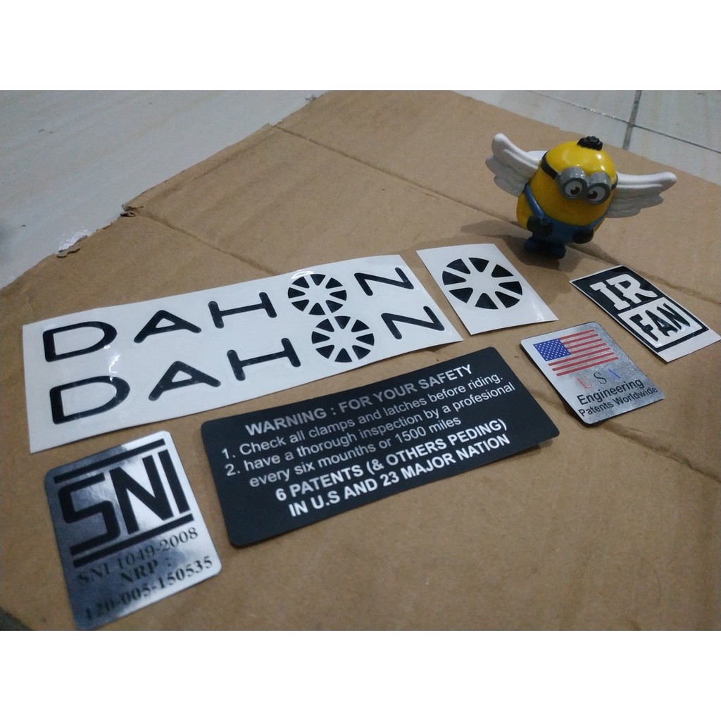 dahon bike decals