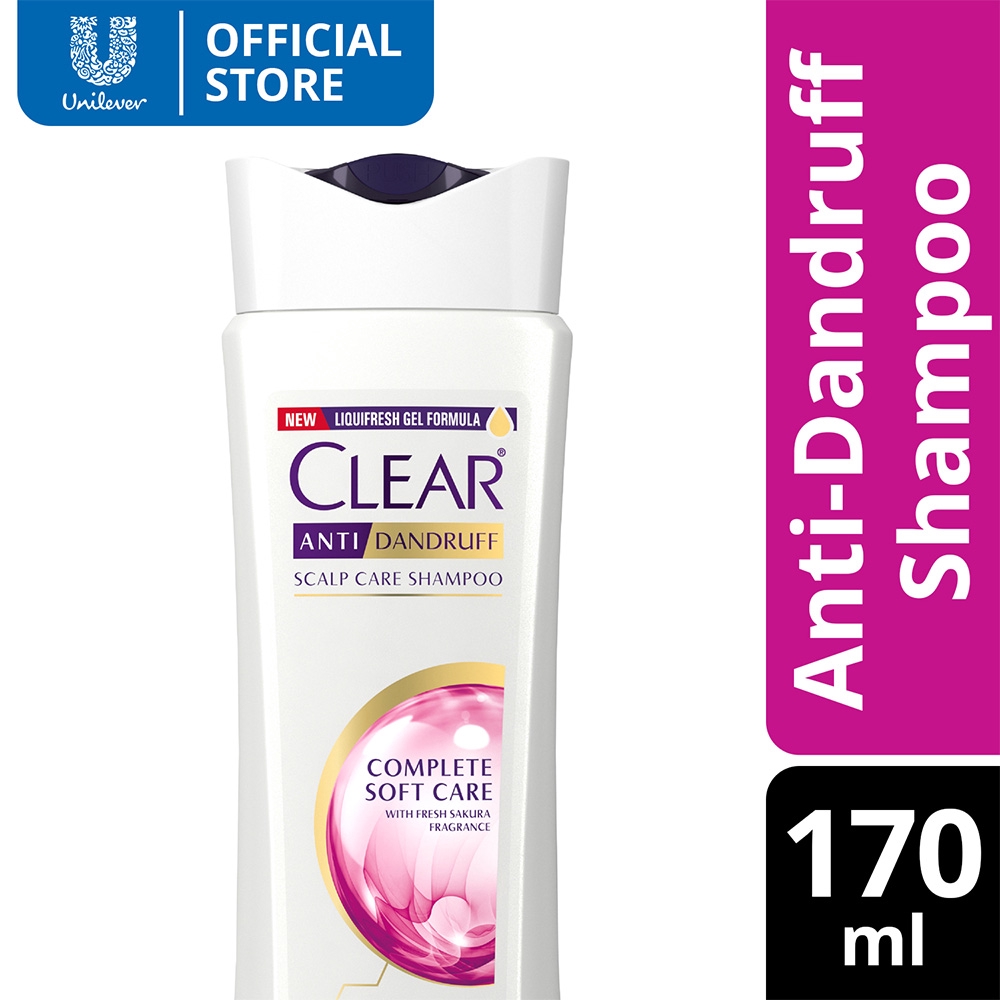 Clear Women AntiDandruff Shampoo Complete Soft Care 170ml Shopee