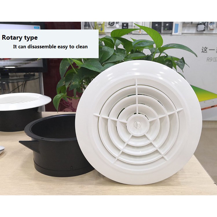 100mm 4inch / 150mm 6inch / 200mm 8inch Air Vent Valve Grille Round Diffuser Ducting Ventilator
