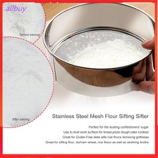 allbuy] Stainless Steel Mesh Flour Sifting Sifter Sieve Strainer Cake Baking Kitchen #1