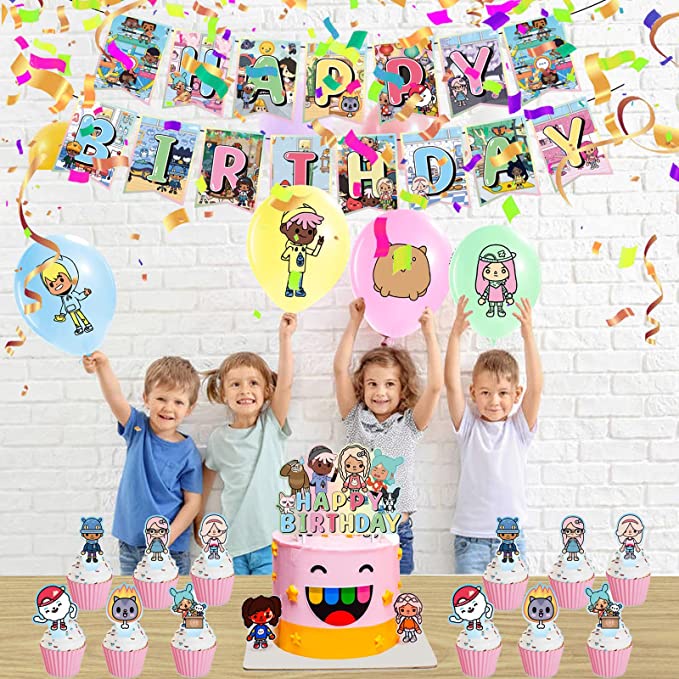 Toca Boca Theme Party Needs Toca Party Decorations Boca Life Birthday ...