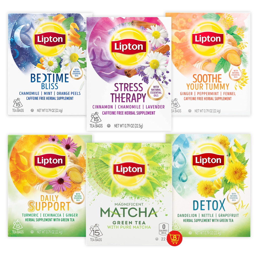 Lipton Herbal Supplement, 15 tea bags Shopee Philippines