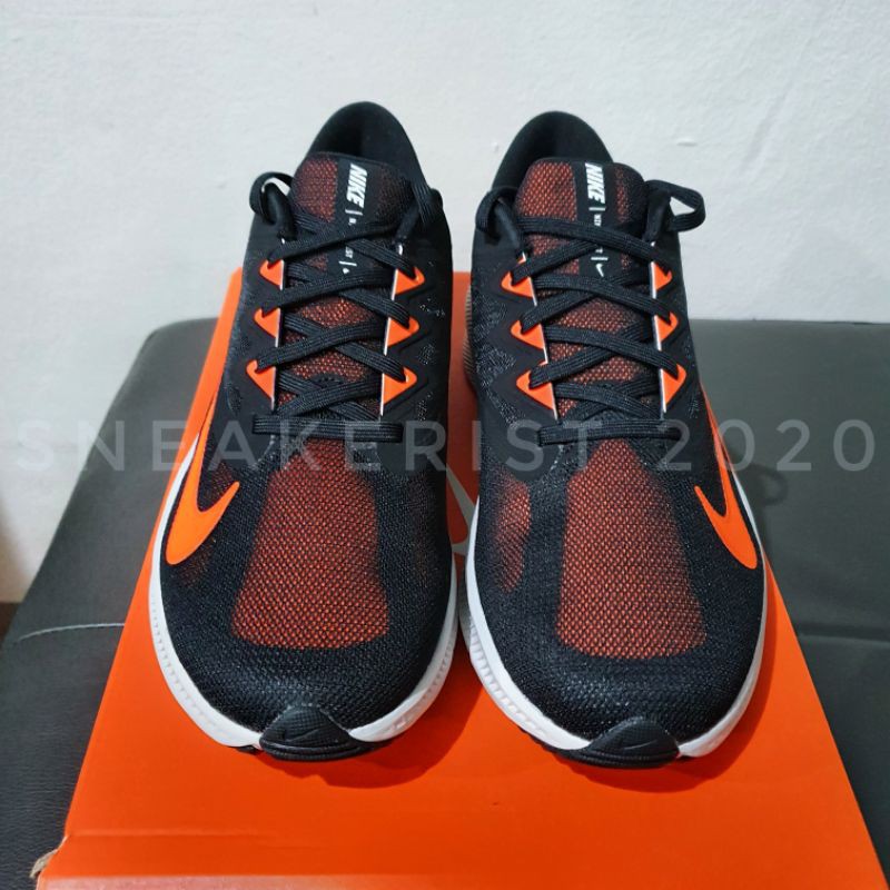 nike quest black and orange