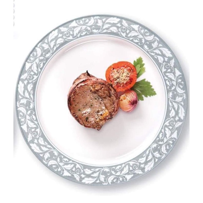 Tupperware Sterling Celebration Melamine Dinner Plates Set of 6pcs