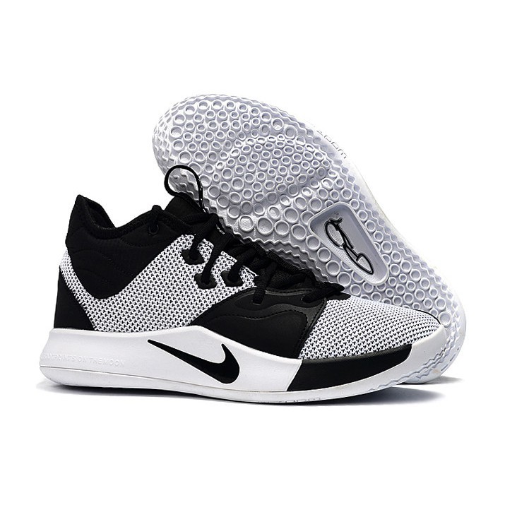 nike pg 3 white black