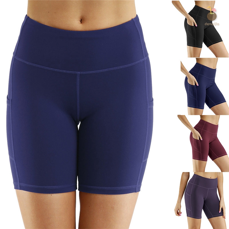 women's bike shorts with side pockets