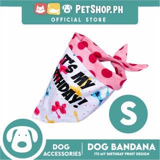 Pet Bandana Collar Scarf Reversible Its's My Birthday! Designs DB-CTN28S (Small) For Dogs And Cats