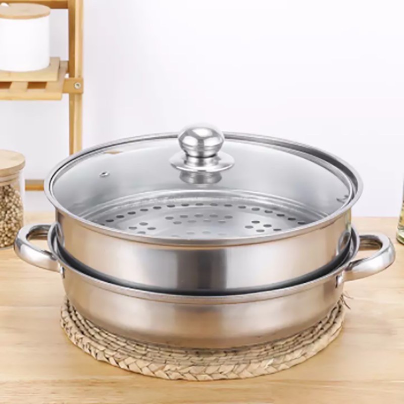 2 Layer Stainless steel Multi-function Soup Steamed Pot With 28cm ...