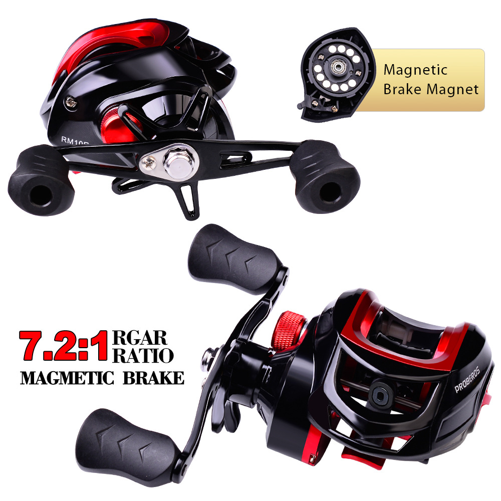 PROBEROS Baitcasting Reel 7.21 High Speed Super Long Casting Reel bc