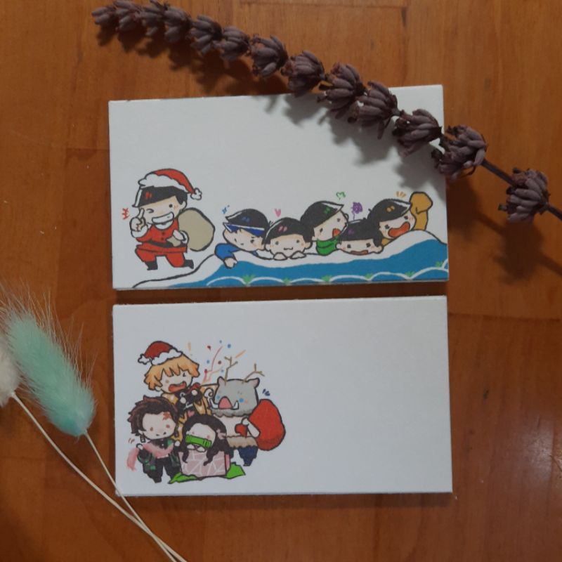 Anime Christmas gift cards, Osomatsu-san & Kimetsu no Yaiba (12pcs) |  Shopee Philippines