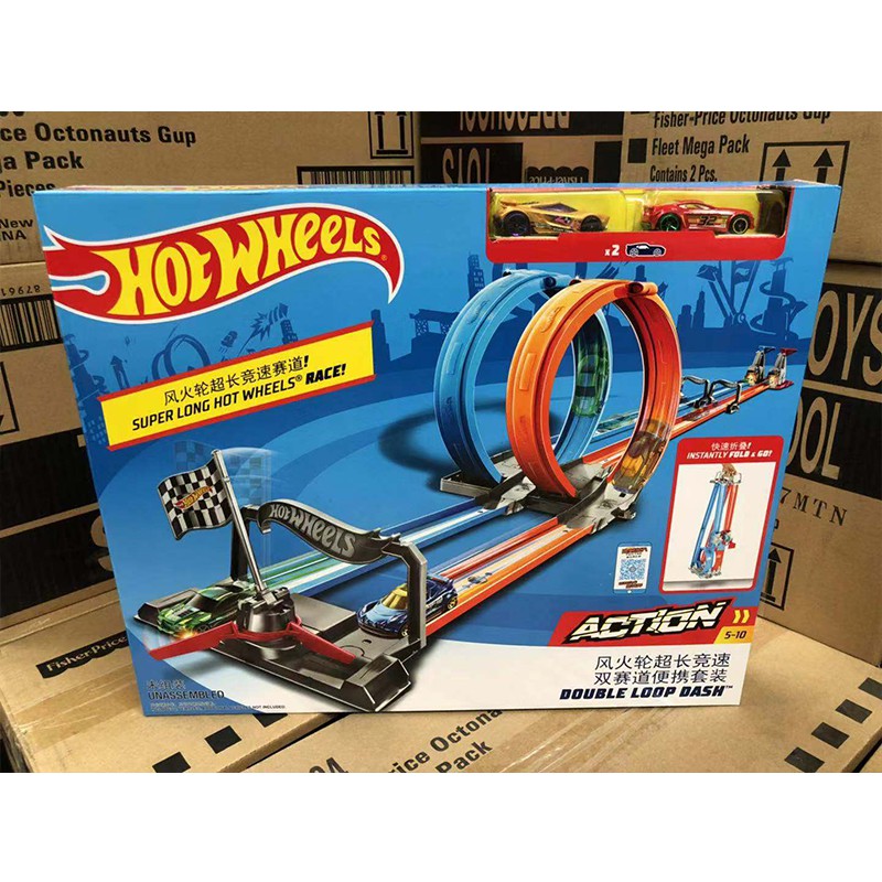 hot wheels 6 car race track