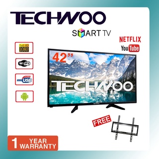 TECHWOO SMART TV 42 ANDROID 9.0 NETFLIX YOUTUBE HD READY LED TV WITH BRACKET
