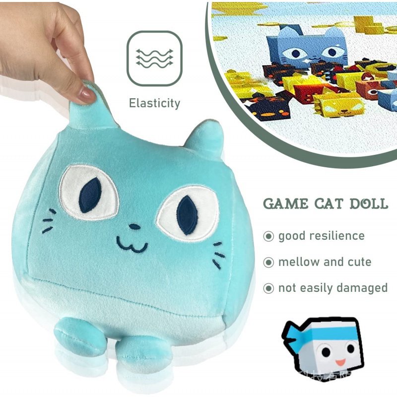 New Cartoon Pet Simulator X Huge Cat Big Games Plush Toys Cat Stuffed