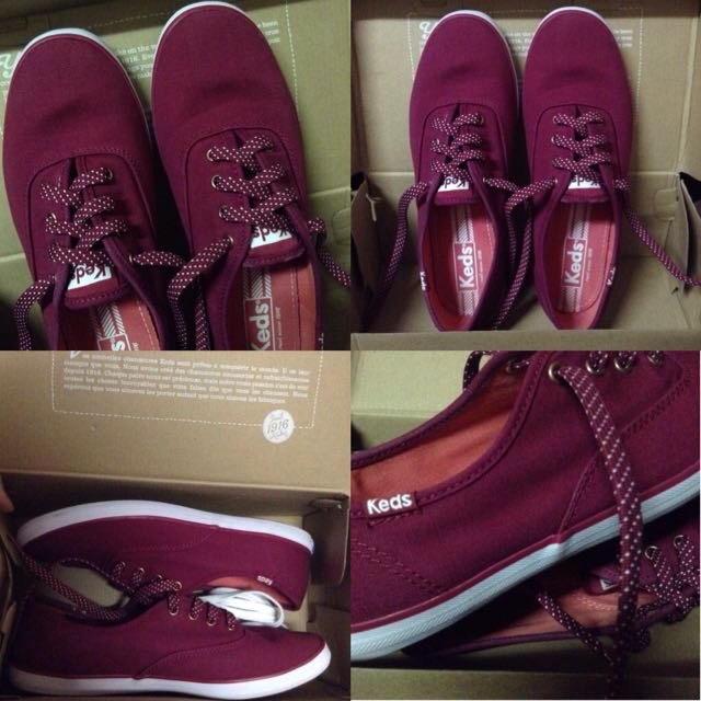 keds shoes maroon