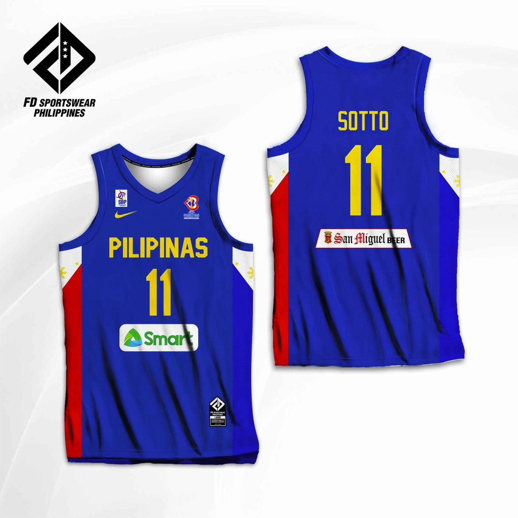 Pilipinas Kai Sotto Jersey Gilas Pilipinas Jersey Full Sublimation ...