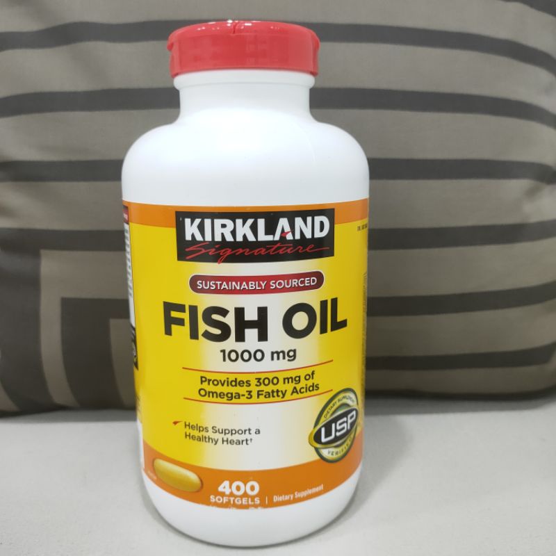 Kirkland Signature Fish Oil 1000 mg, 400 Softgels, Shopee Philippines